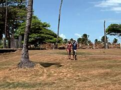 barbie banks, slutty brazilian blonde, wants her ass filled outdoors with friends 😈