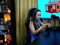 belinha grabbed the host and kissed him passionately