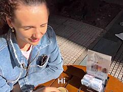 i talked this pretty girl into anal sex