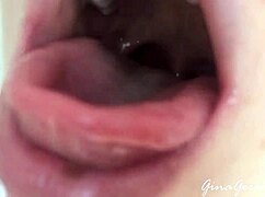 Homemade Tongue And Saliva Fetish