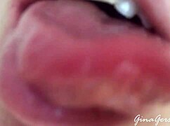 Homemade Tongue And Saliva Fetish