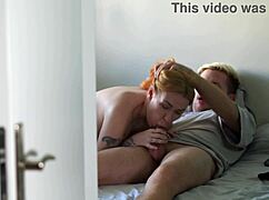 i caught this hot couple fucking rough in airbnb, bent over and riding pov style