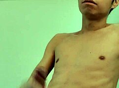 Young Man Engages in Intense Solo Wanking to Celebrate the New Year