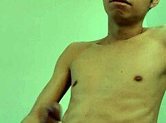 Young Man Engages in Intense Solo Wanking to Celebrate the New Year