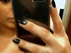 Angel Lima masturbating in shopping mall with plug in tight ass