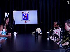 Damn, Tifany Rocha's crazy outdoor SWING with huge cock and plug!