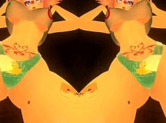 Vtuber minnah mia dances intriguingly on cam with european flair