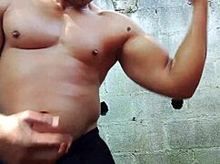 Yuri Gaúcho Brazilian Bear Strokes Big Cock to Cumload