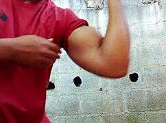 Yuri Gaúcho Brazilian Bear Strokes Big Cock to Cumload