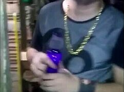 Brazilian gay guy gives bareback blowjob to brother's friend Davizão.