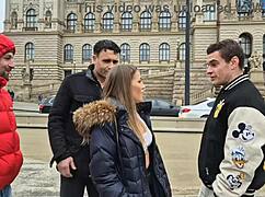 Silvia Dellai In Fake Pool 3 On 1 Double Anal Cum Swallowing With Gaping And Rough Assfucking