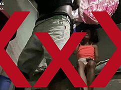 The poor slut in miniskirt