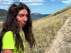 stranger FUCKED me in ANAL in the mountains in PUBLIC