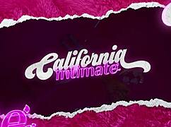 Blonde In Black Lingerie Feels Horny And Wet.