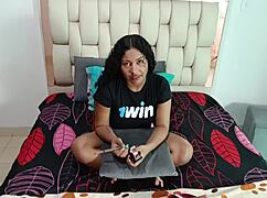 perverted stepbrother fucks cute latina stepsister's pussy in spanish porn