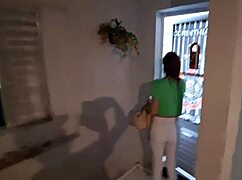 This husband invites a friend to watch his blindfolded wife in the bedroom, then joins the submissive action.