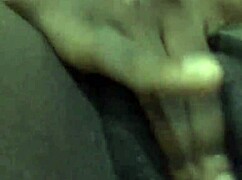 Sexy black amateur fingers her wet big pussy solo at home.