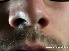 vulva original shows a horny blonde soaking her panties