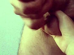 Ella Plays With My Cock Saliva While Recording, Ends In Jerk And Cum Bath