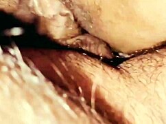 Sharing a bed with aunty got messy with cum inside!