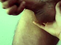 Ella Plays With My Cock Saliva While Recording, Ends In Jerk And Cum Bath