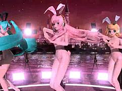 is hatsune miku nude in bunny costume?