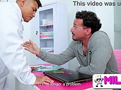 Thaina Fields sneaks a wild ride with the doctor at the hospital. Her husband watches in shock!