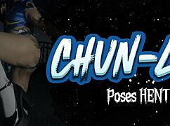 latina babe imitating hentai poses as chun-li... so sexy! 😏