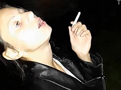 Hey, I shared a smoke with that stranger girl before diving into her pussy