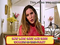 Natural milf Aderes Quin rides in spotlight