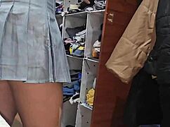 Stepsister finds me masturbating and starts sucking