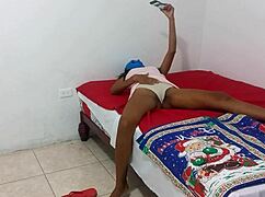 This cute Indian chick flashes a sexy greeting to her fans online