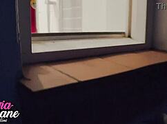 Watch Your Neighbor's Big Tits in the Shower!