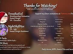 saki's big tits bouncing in doggystyle creampie