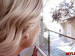 Mylfex - Spying on the Raunchy Blonde Milf Next Door for Anal Fun