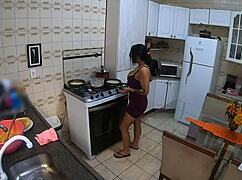 Cooking for My Lover While My Cuckold Husband Works