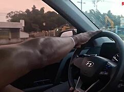 i got fucked by a big black cock in public and my husband drove by without noticing