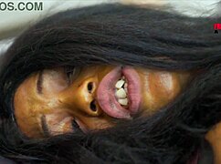 security man protects the big ass woman in a homemade video