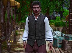 Fat curvy girl in cute outfit poses