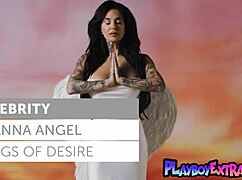 naked milf angel joanna angel strips uniform revealing tattoos