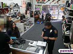 Caught stealing, now banged hard by pawn dude?