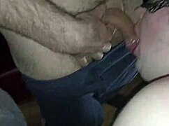 cumdump bukkake party at public sexclub with face fucking blowbang old cuckold domination bbw cumshot deepthroat wife