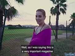 Inked latina pulled for public sex after bj 😈