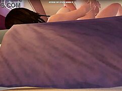 Blonde Katherine's steamy lesbian sex scene at house party