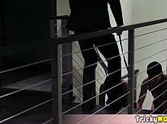 Training two milfs in rough fucking, blowjobs, handjobs, and threesome in lingerie