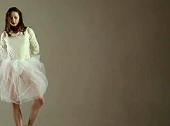 I am a blonde gymnast performing amazing stretches in the gym, but I sometimes mess up my routines.