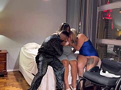 yo, our disabled friend traveled from rio to são paulo just to bang with us again! said she missed our hot couple action, especially in the ass.