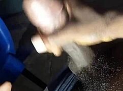 african teen shows off her phat cock sucking lips and drinks cum