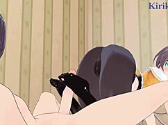 Sakamata Chloe And Natsuiro Matsuri Intense Sex - Hololive Vtuber Hentai 😈