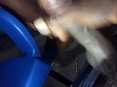 african teen shows off her phat cock sucking lips and drinks cum